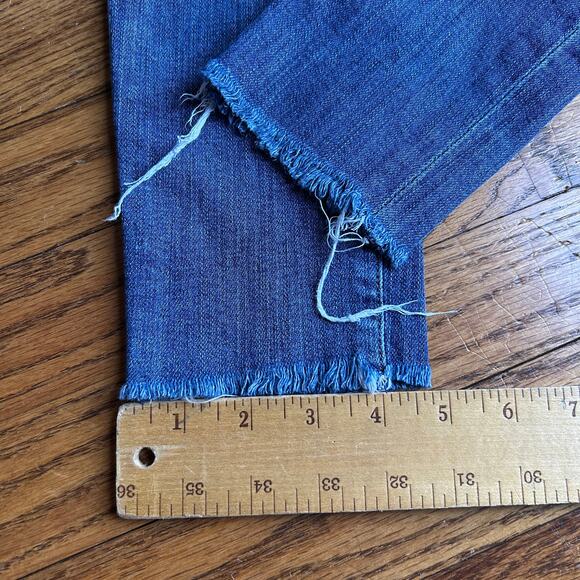 AGolde A Golde Blue Sophie High-Rise Distressed Skinny Jeans Size 24 - Picture 12 of 16